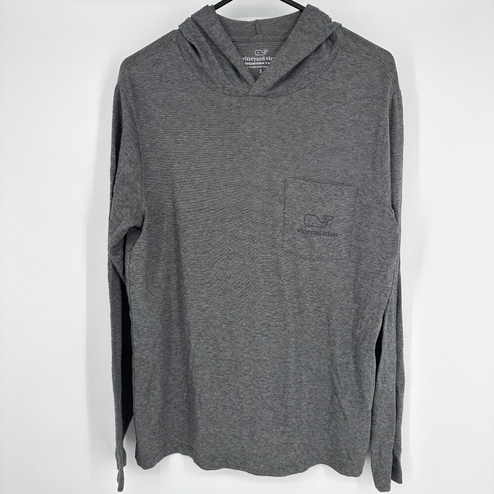 Vineyard‎ Vines Edgartown T-shirt Gray Size Small Hood Stripe